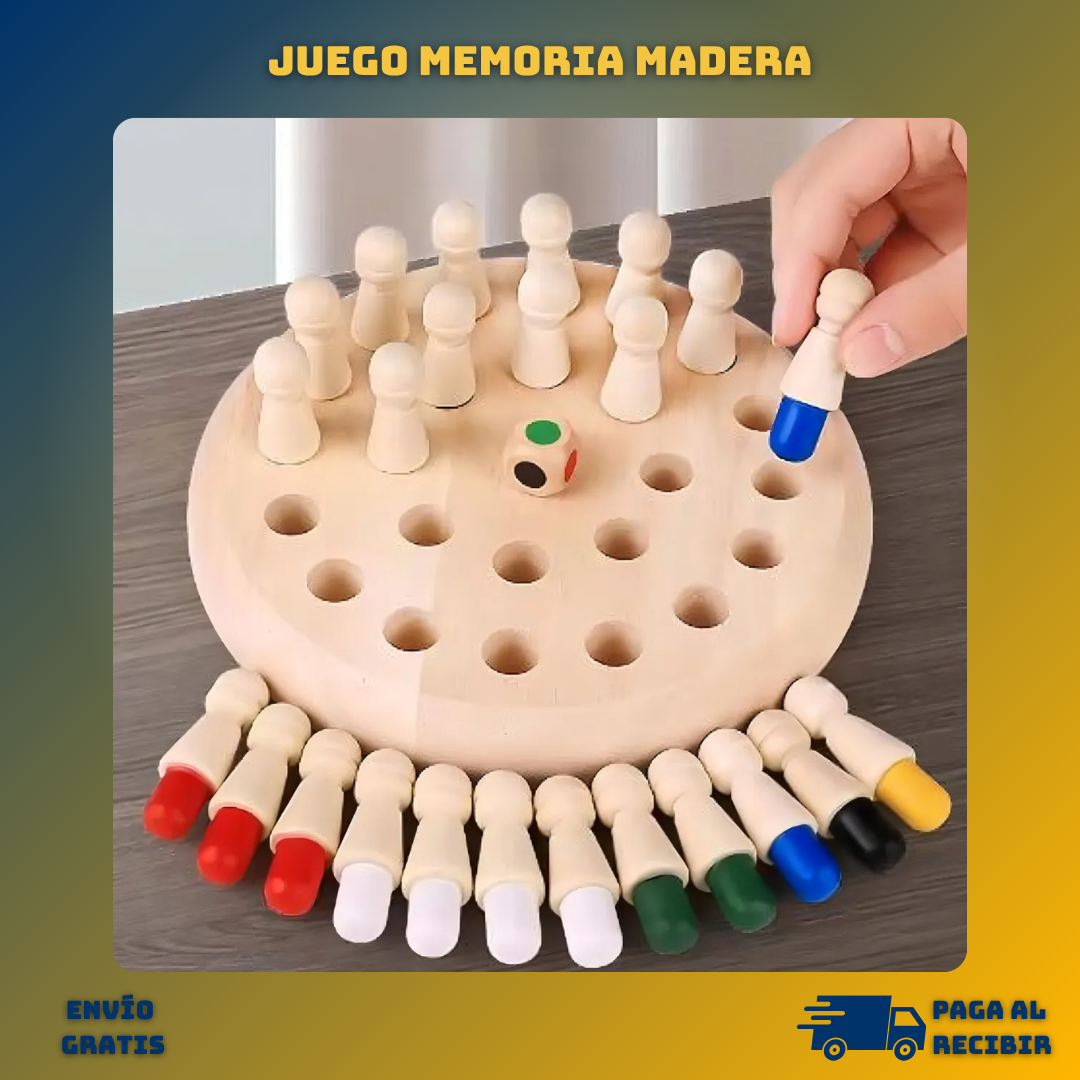 Juego Memoria Madera - Juego Para Estimular Tu Mente