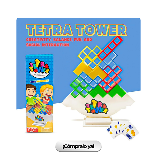 Tetra Tower 32 piezas Juego De Balanceo Interactivo