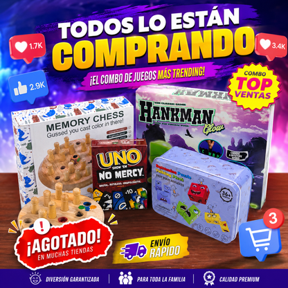 Pack 4 Juegos en 1 – Diversión Asegurada