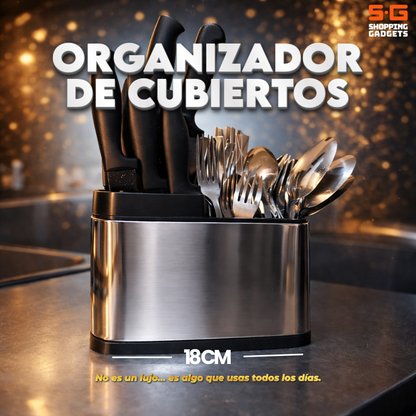 Organizador de Cubiertos con Drenaje Inteligente