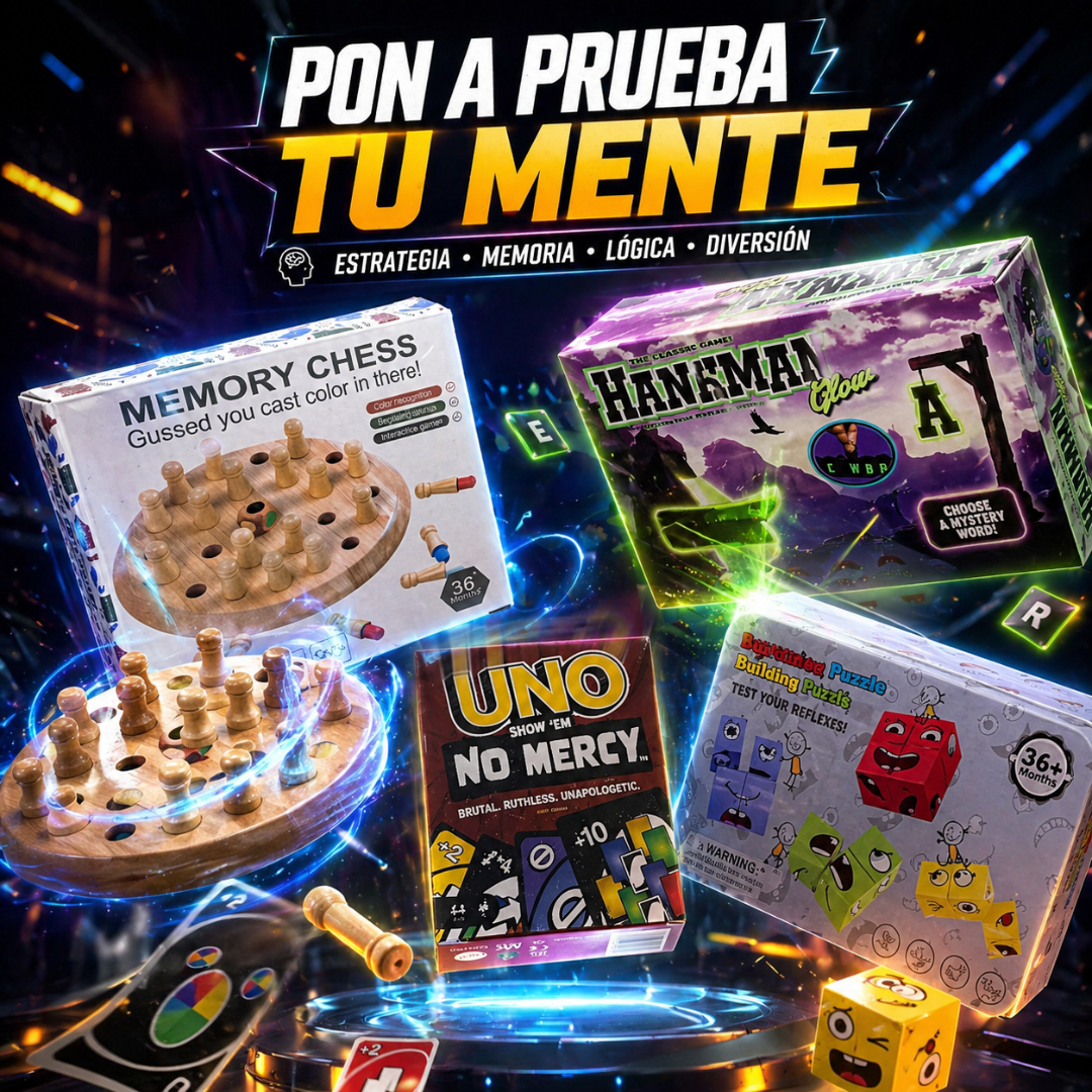 Pack 4 Juegos en 1 – Diversión Asegurada