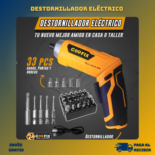 Destornillador Eléctrico Cofix 33 Pcs