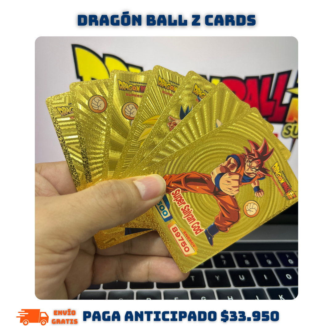 Cartas Dragón Ball Super Hero X 55 Unidades Doradas
