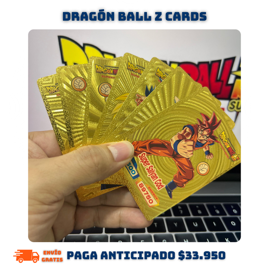 Cartas Dragón Ball Super Hero X 55 Unidades Doradas