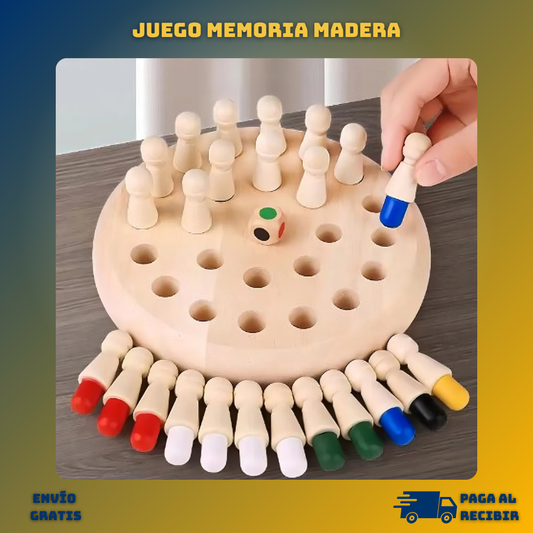 Juego Memoria Madera - Juego Para Estimular Tu Mente