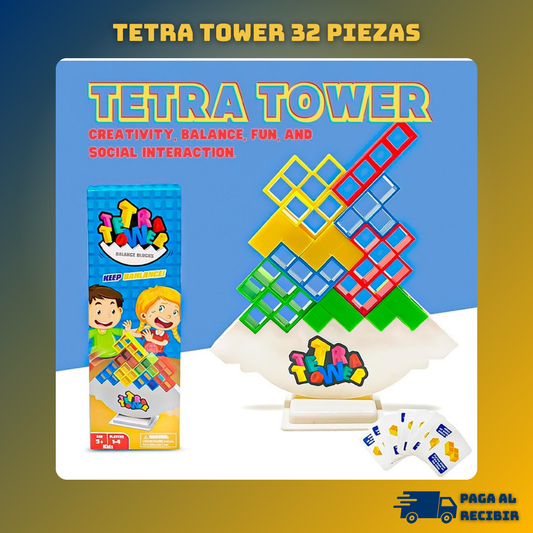 Tetra Tower 32 piezas Juego De Balanceo Interactivo