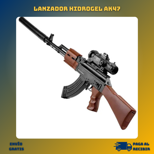 🔥 Lanzador Hidrogel AK47 - ¡Diversión y acción garantizada! 🔥