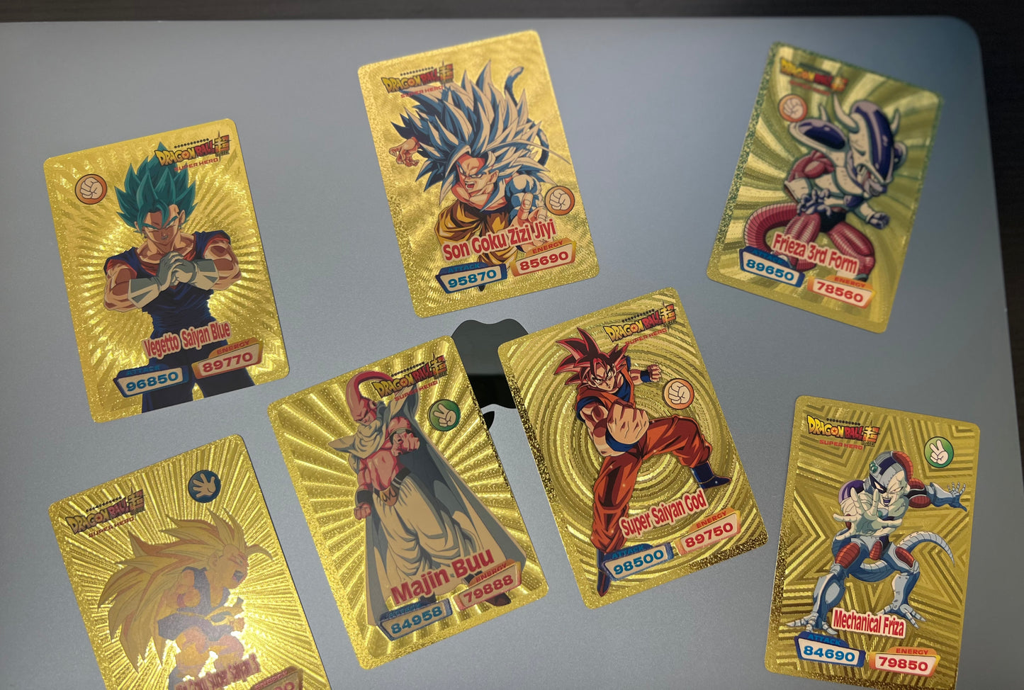 Cartas Dragón Ball Super Hero X 55 Unidades Doradas